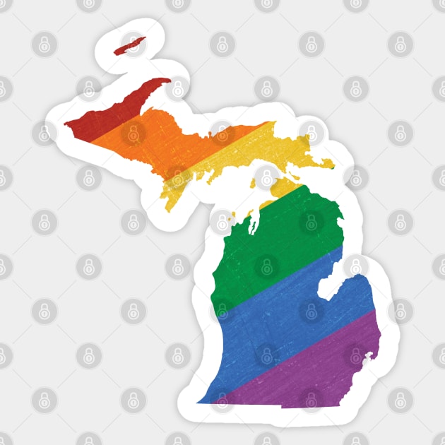 Michigan Pride Sticker by juniperandspruce